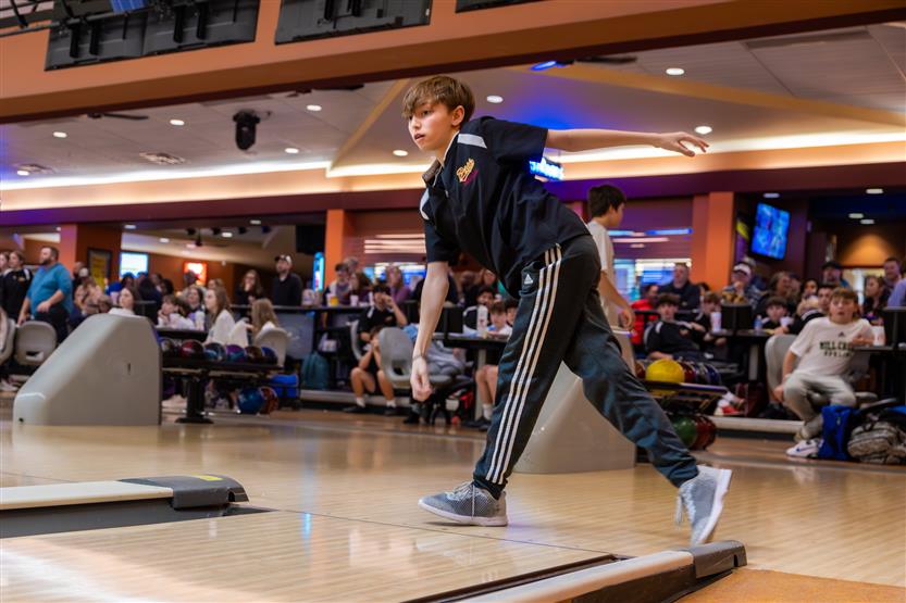 Students bowl